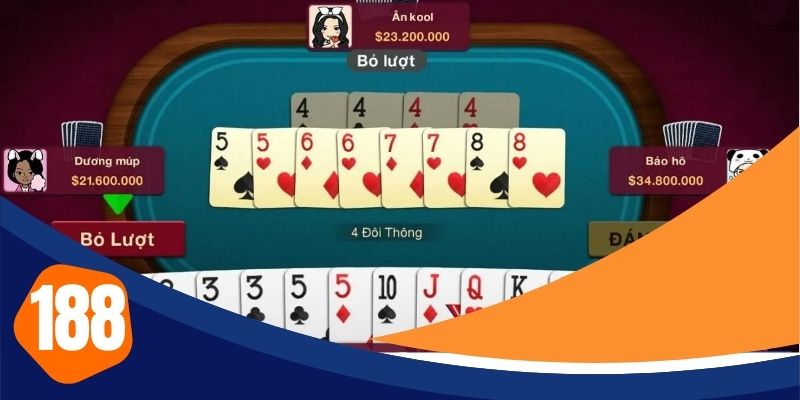 Game đánh bài tiến lên miền nam tại 188bet rất hấp dẫn